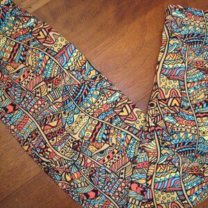 NWT Agnes & Dora Leggings Gold Multicolor sz S/M